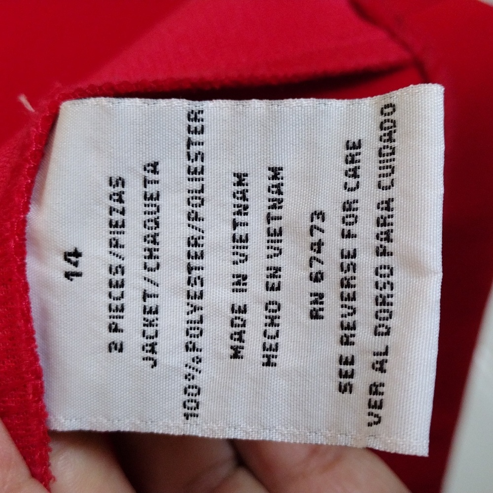 DANNY&NICOLE Blazer Women Size 14 Red - Picture 6 of 7